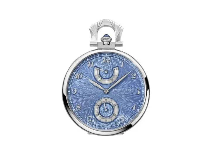 Patek Philippe Pocket Watch Lepine Power Reserve White Gold / Japanese Crane