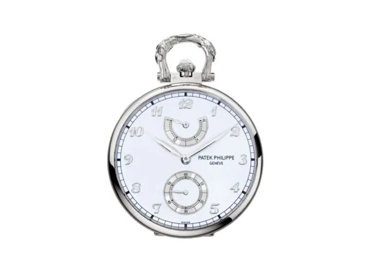 Patek Philippe Pocket Watch Lepine Power Reserve White Gold / Winter Owl