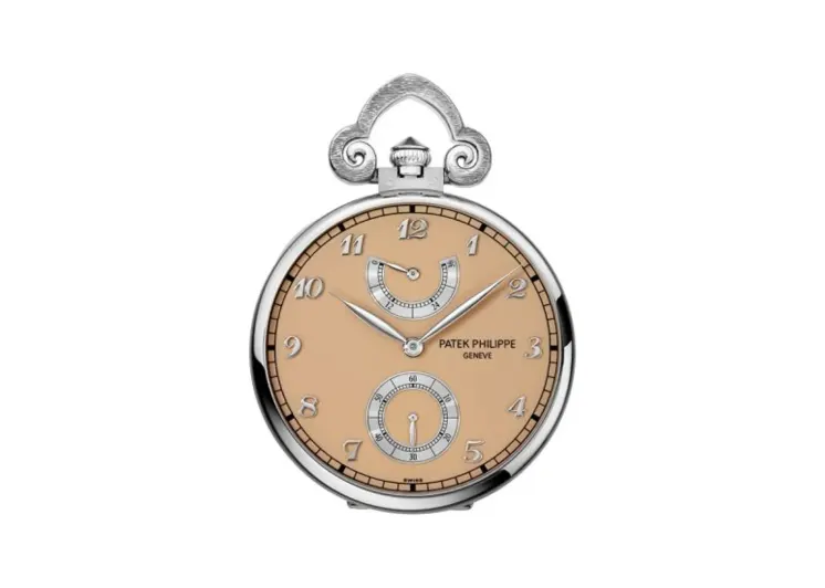 Patek Philippe Pocket Watch Lepine Power Reserve White Gold / Japanese Cherry