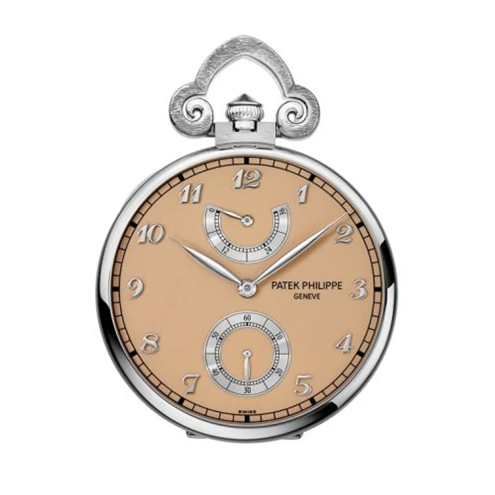 Patek Philippe Pocket Watch Lepine Power Reserve White Gold / Japanese Cherry