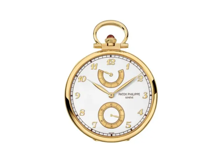 Patek Philippe Pocket Watch Lepine Power Reserve Yellow Gold / An Outing on the Lake