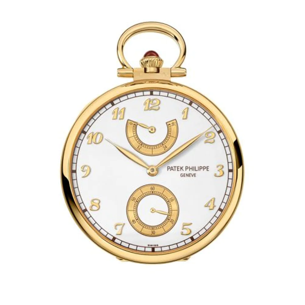 Patek Philippe Pocket Watch Lepine Power Reserve Yellow Gold / An Outing on the Lake