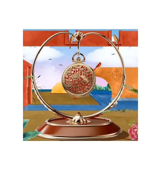 Patek Philippe Pocket Watch Lepine Yellow Gold / Gold Birds