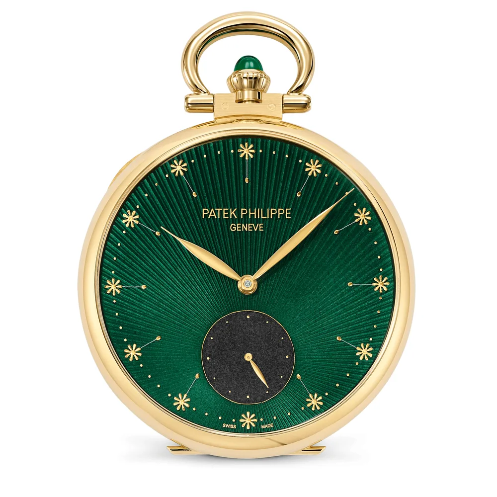 Patek Philippe Rare Handcrafts, Yellow gold, Green dial