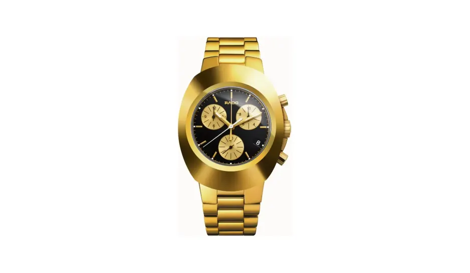 Rado DiaStar Original New Original Chronograph, PVD-coated hardmetal, Stainless steel / PVD