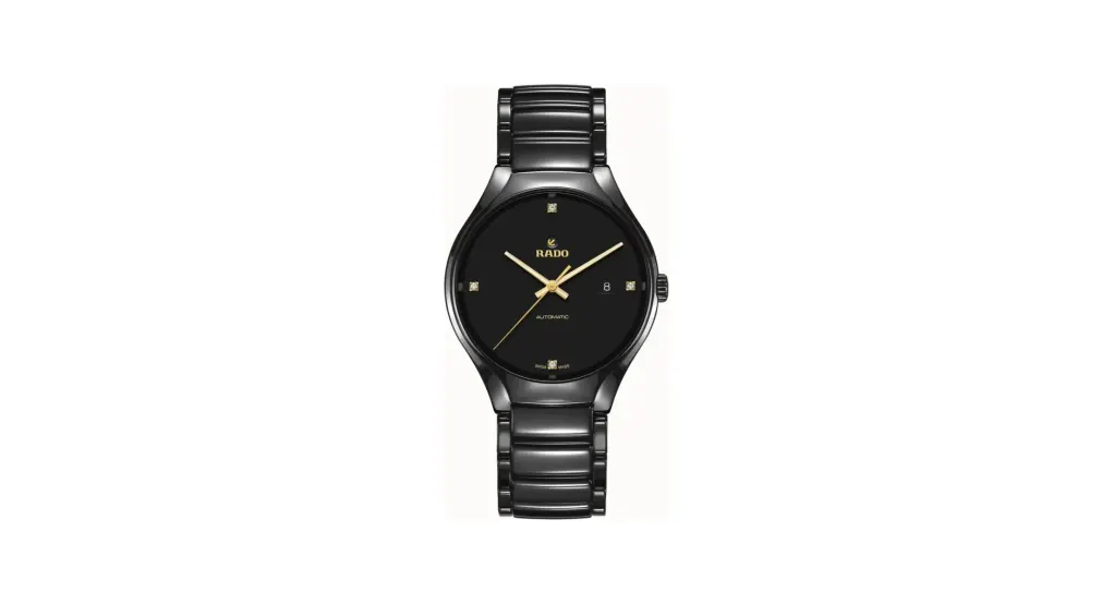 Rado True Round Automatic Diamonds, High-Tech Ceramic, Titanium / PVD