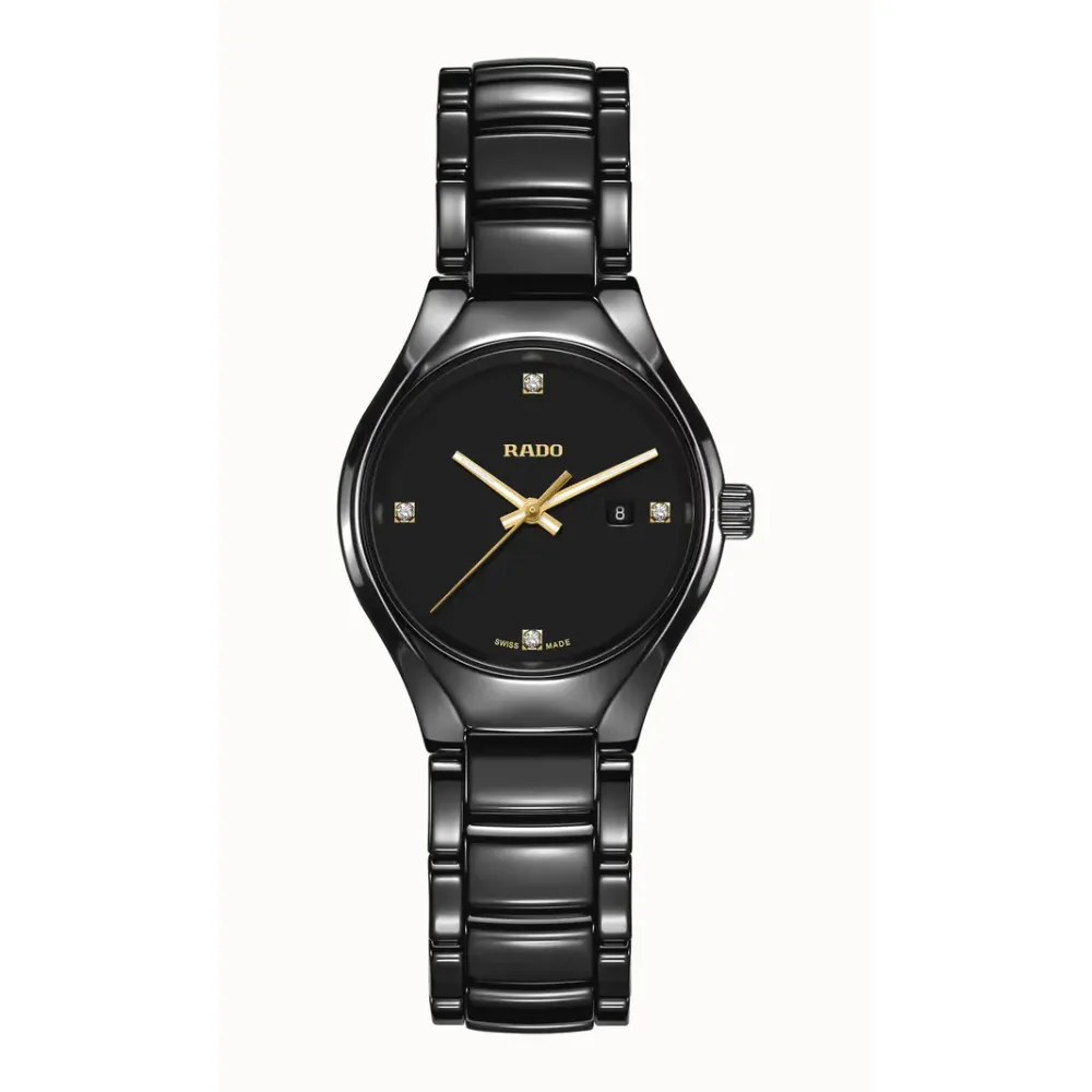Rado True Round Diamonds, High-Tech Ceramic, Titanium / PVD