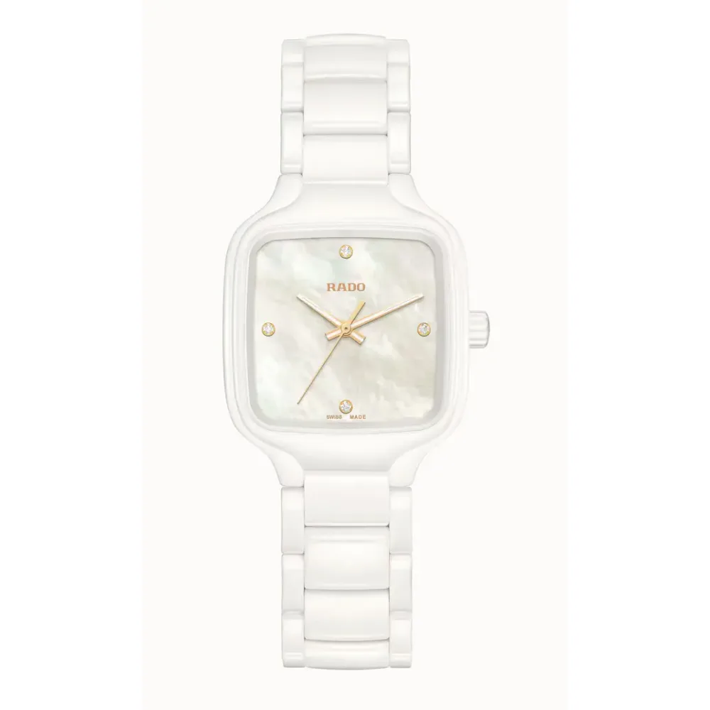 Rado True Square Diamonds, High-Tech Ceramic, Titanium
