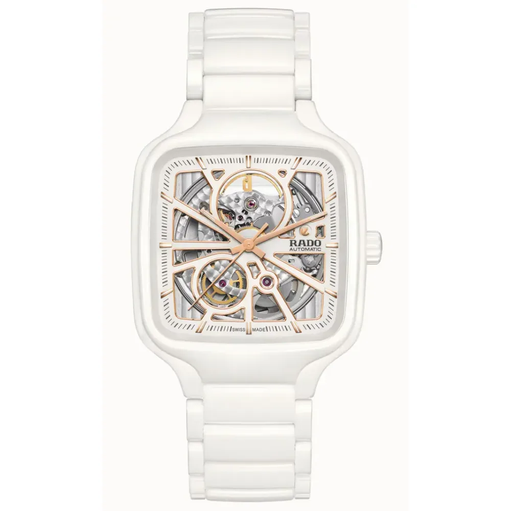 Rado True Square Automatic Open Heart, High-Tech Ceramic