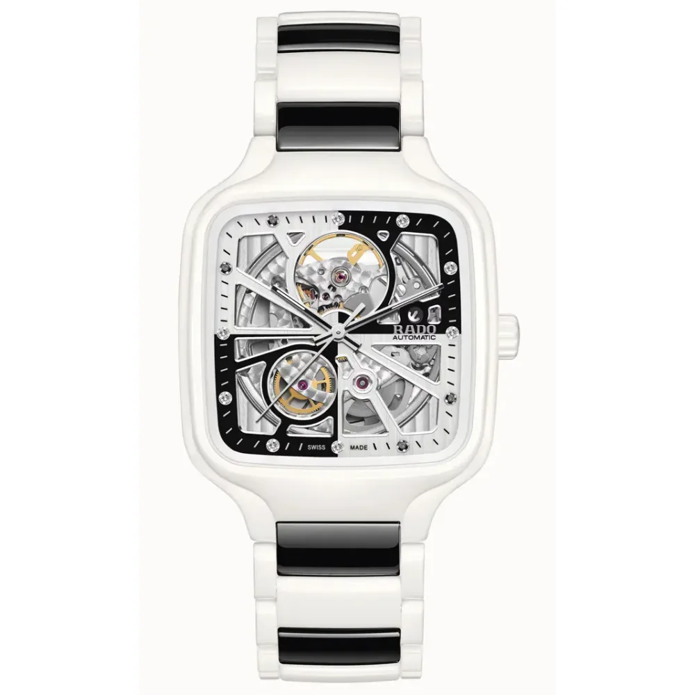 Rado True Square Automatic Open Heart Diamonds Limited Edition, High-Tech Ceramic