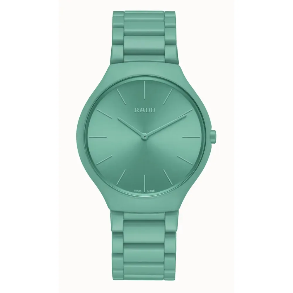 Rado True Round Thinline Les Couleurs™ Le Corbusier Slightly greyed English green 32041