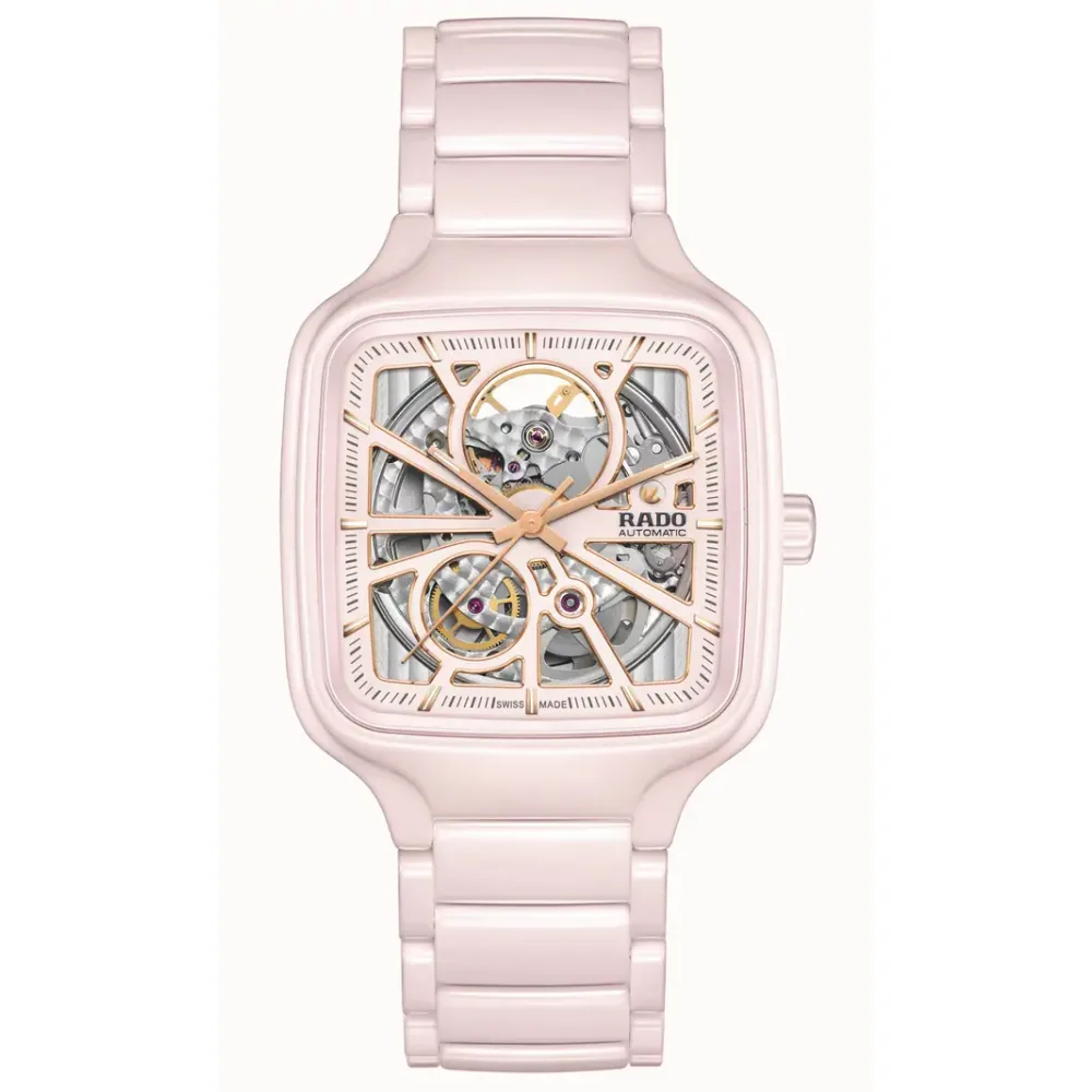 Rado True Square Automatic Open Heart, High-Tech Ceramic