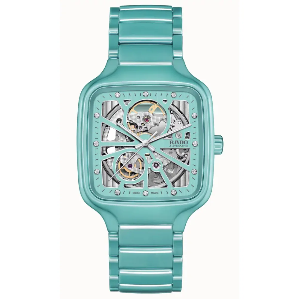 Rado True Square Automatic Open Heart, High-Tech Ceramic