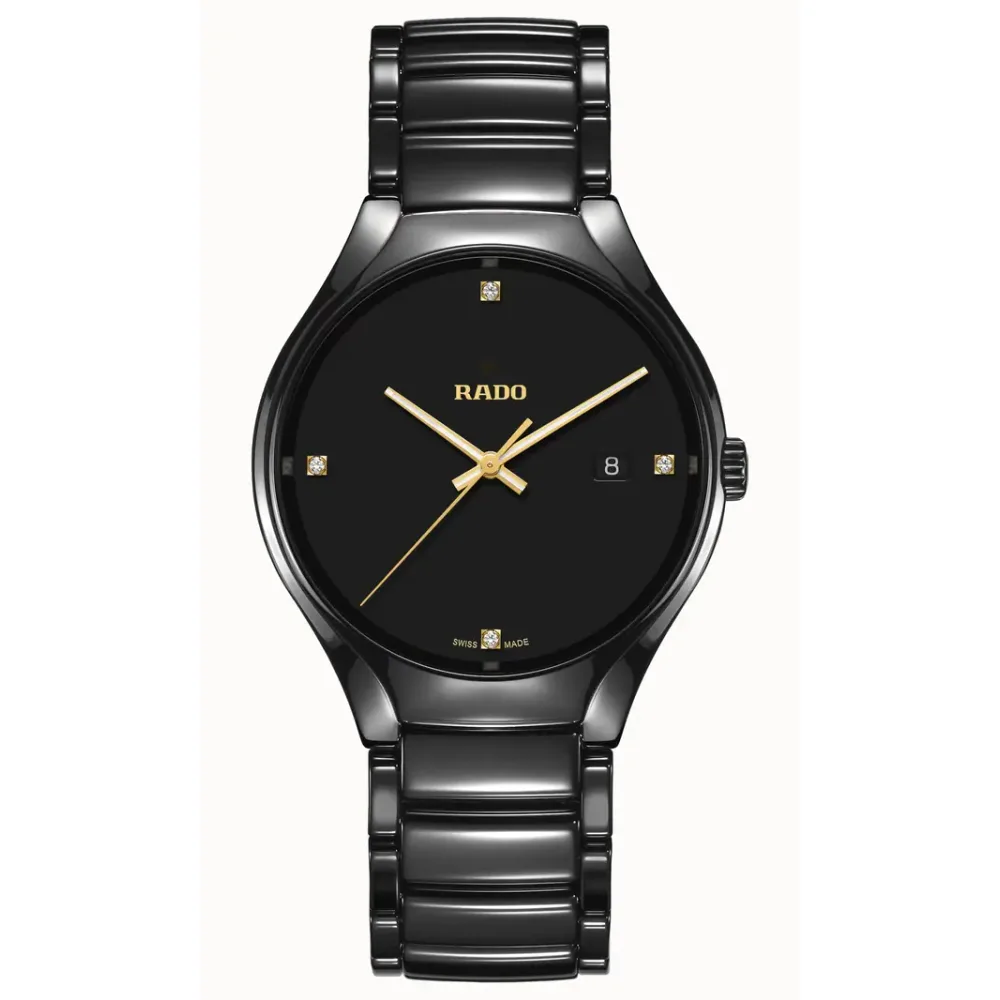 Rado True Round Diamonds, High-Tech Ceramic, Titanium / PVD