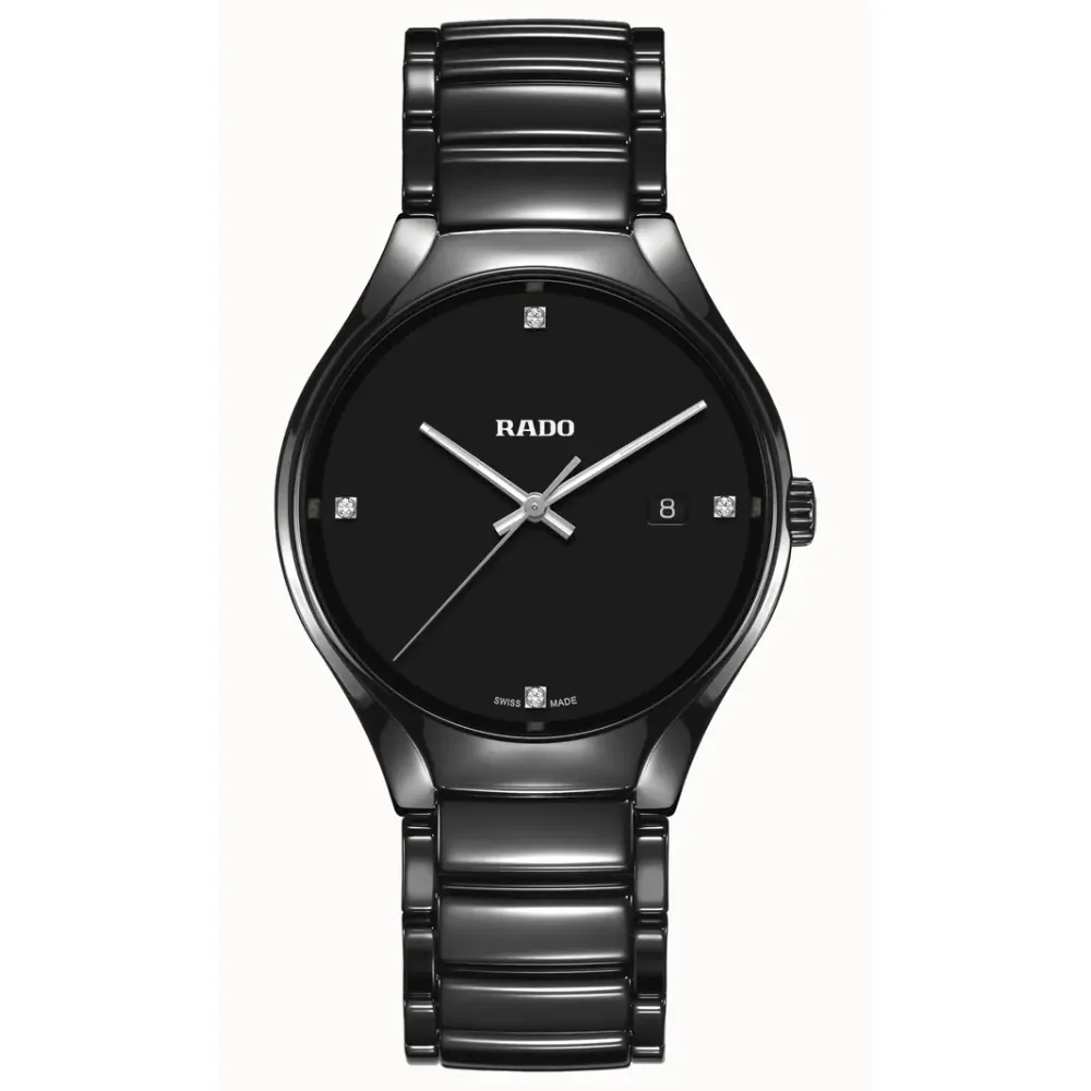 Rado True Round Diamonds, High-Tech Ceramic, Titanium / PVD