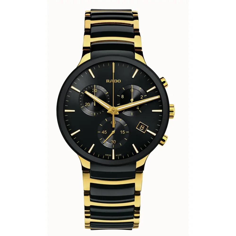 Rado Centrix Chronograph, Stainless Steel, Stainless steel / PVD