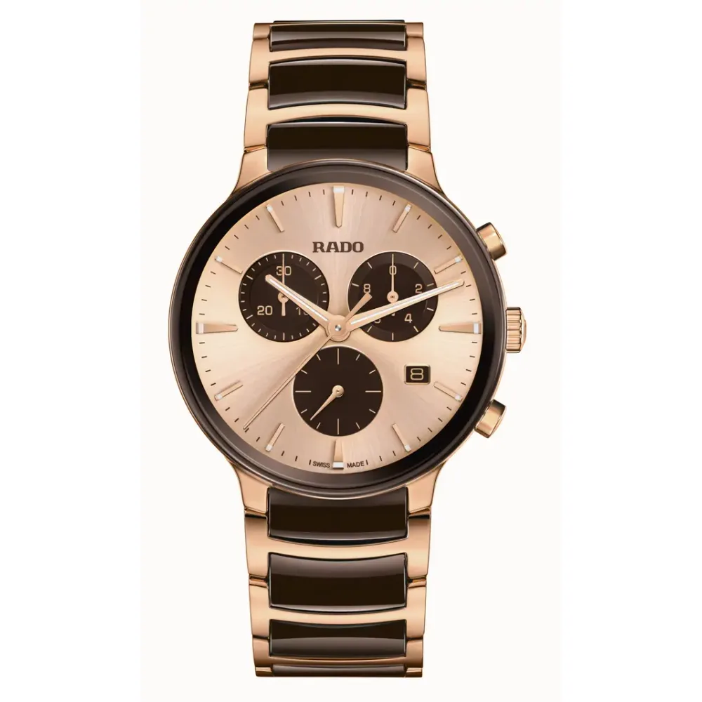 Rado Centrix Chronograph, Stainless steel / PVD