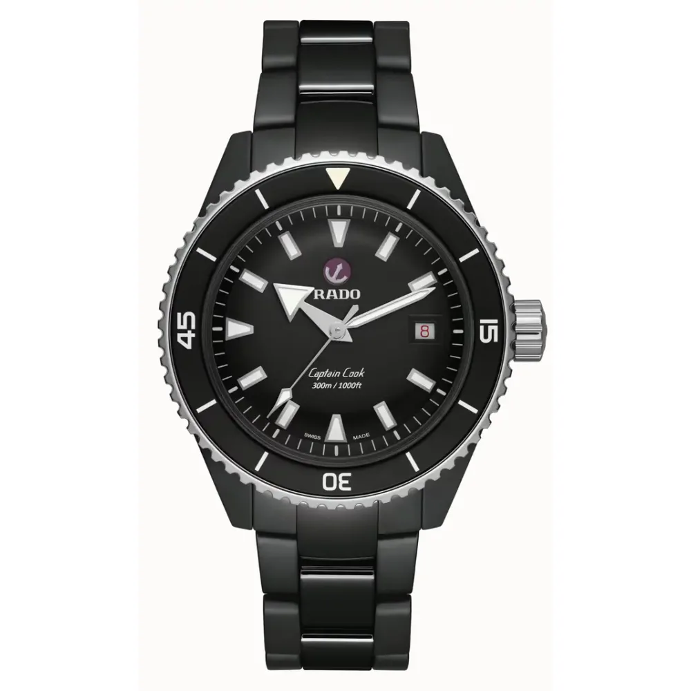 Rado Captain Cook High-Tech Ceramic Diver, High-Tech Ceramic, Stainless Steel, Titanium / PVD