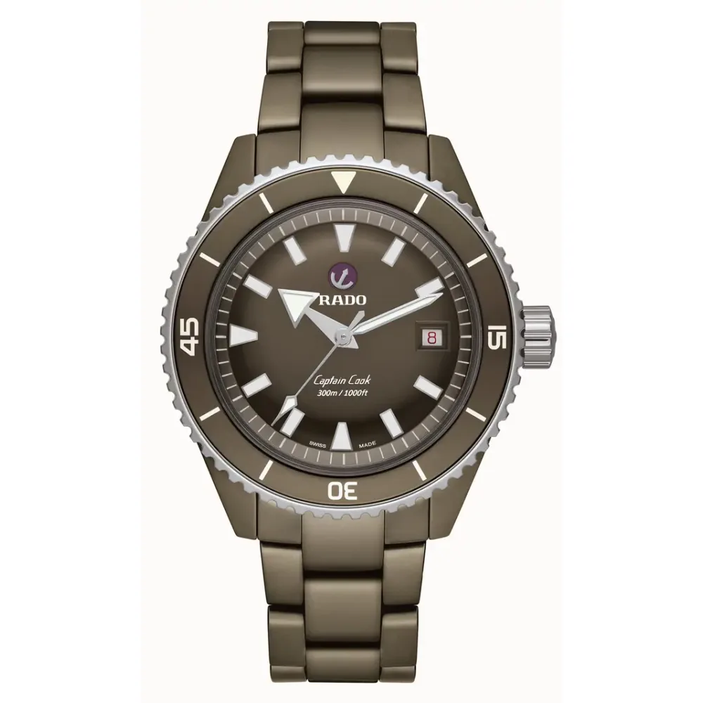 Rado Captain Cook High-Tech Ceramic Diver, High-Tech Ceramic, Stainless Steel, Titanium