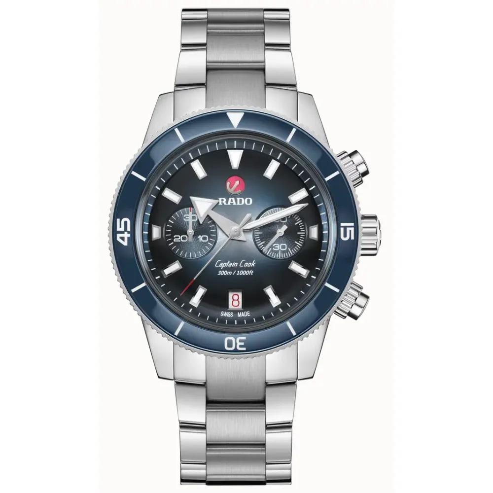 Rado Captain Cook Automatic Chronograph, High-Tech Ceramic, Stainless Steel