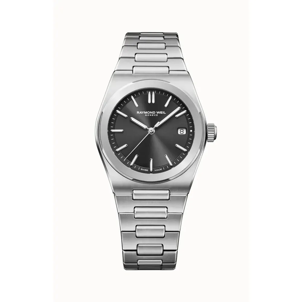 Raymond Weil A.R.T. Men's Automatic Graphite Dial Stainless Steel Bracelet Watch, 38 mm