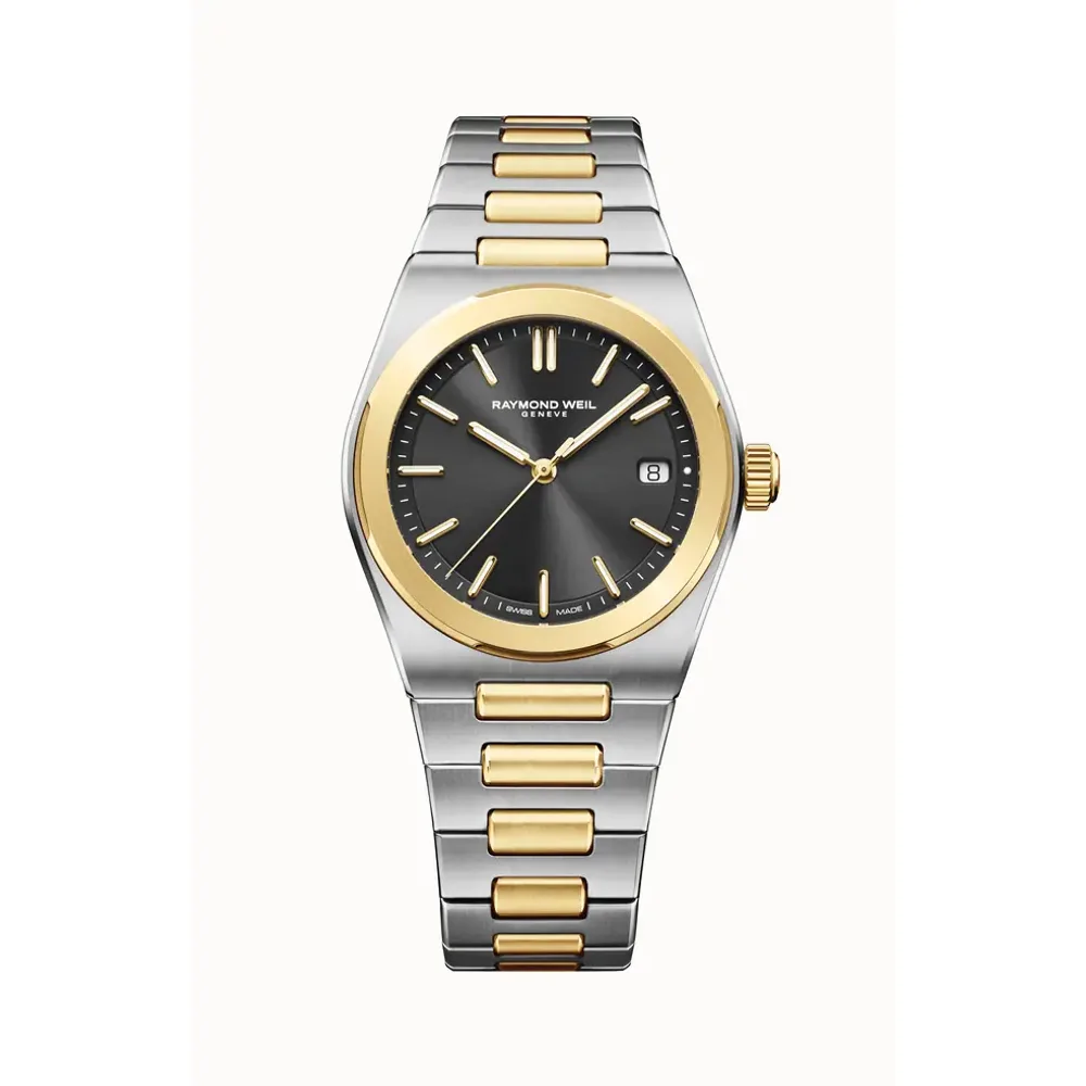 Raymond Weil A.R.T. Men's Automatic Graphite Dial Two-Tone Stainless Steel Bracelet Watch, 38 mm