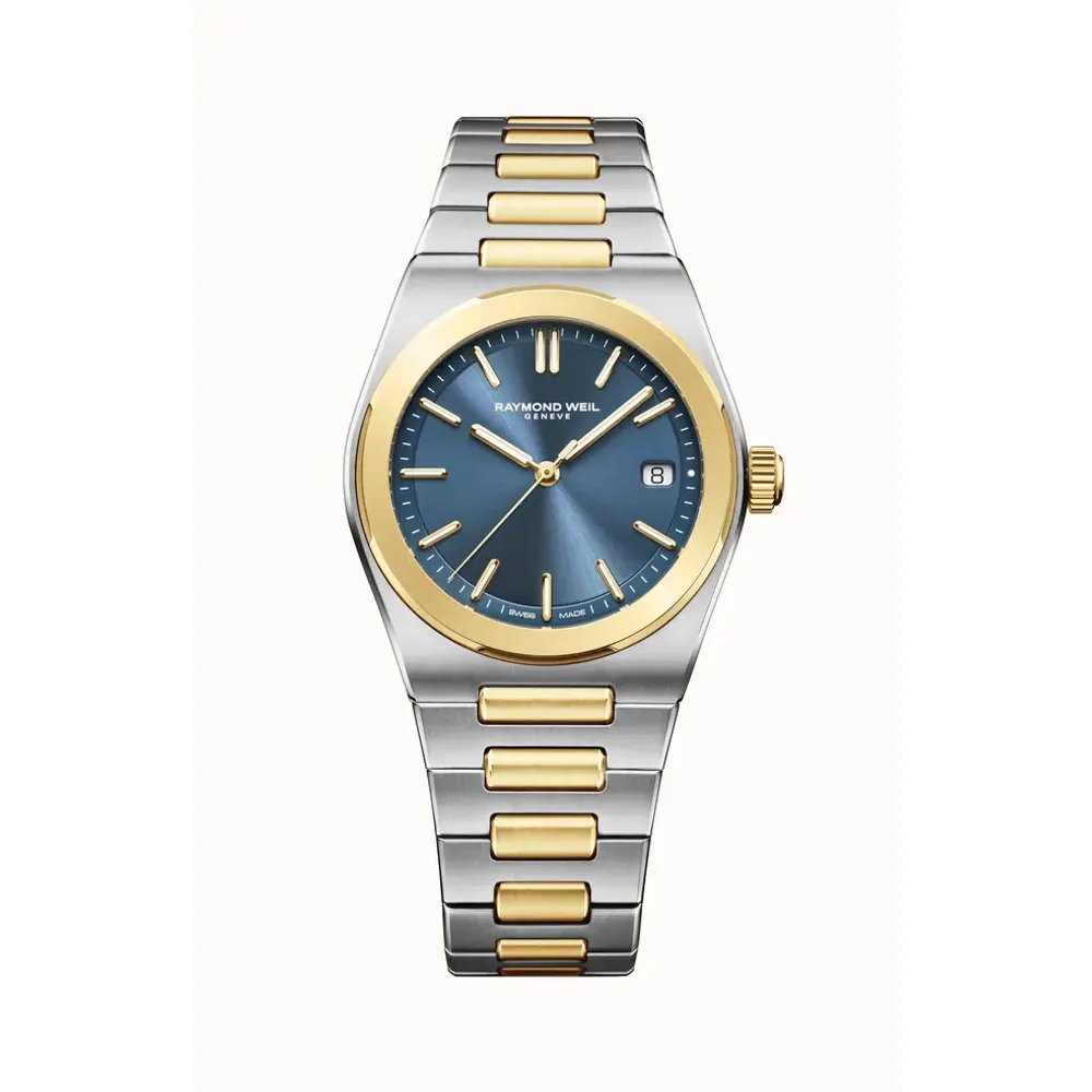 Raymond Weil A.R.T. Men's Automatic Blue Dial Two-Tone Stainless Steel Bracelet Watch, 38 mm
