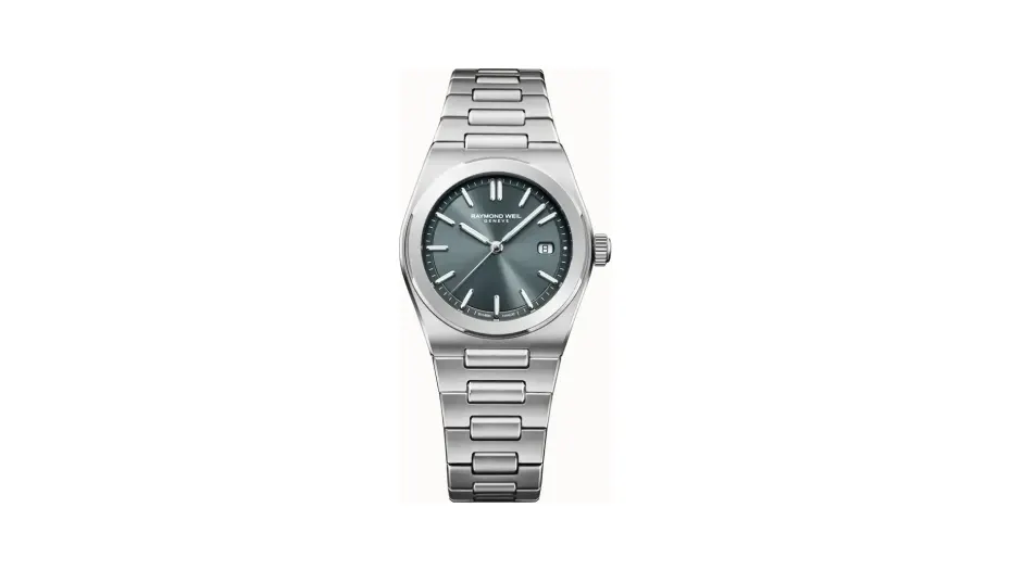 Raymond Weil A.R.T. Charcoal Blue Dial Integrated Stainless Steel Bracelet Quartz Watch, 30 mm