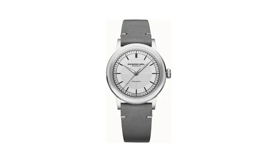 Raymond Weil Millesime Automatic Central Seconds Silver Dial Watch, 35 mm