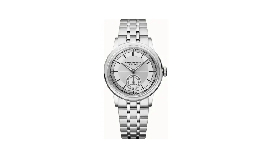 Raymond Weil Millesime Automatic Small Seconds Silver Dial Watch, 35mm, 35 mm