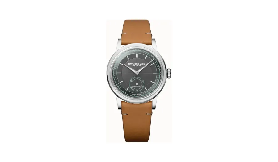 Raymond Weil Millesime Automatic Small Seconds Menthol Minute Track Watch, 35mm