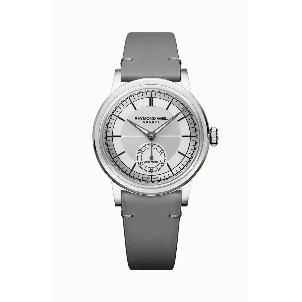 Raymond Weil Millesime Automatic Small Seconds Silver Dial Watch, 35mm, 35 mm