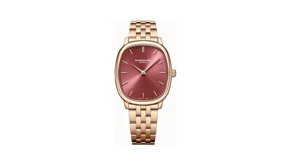 Raymond Weil Toccata Heritage Red Grape Dial Mechanical Bracelet Watch, 33 x 38 mm