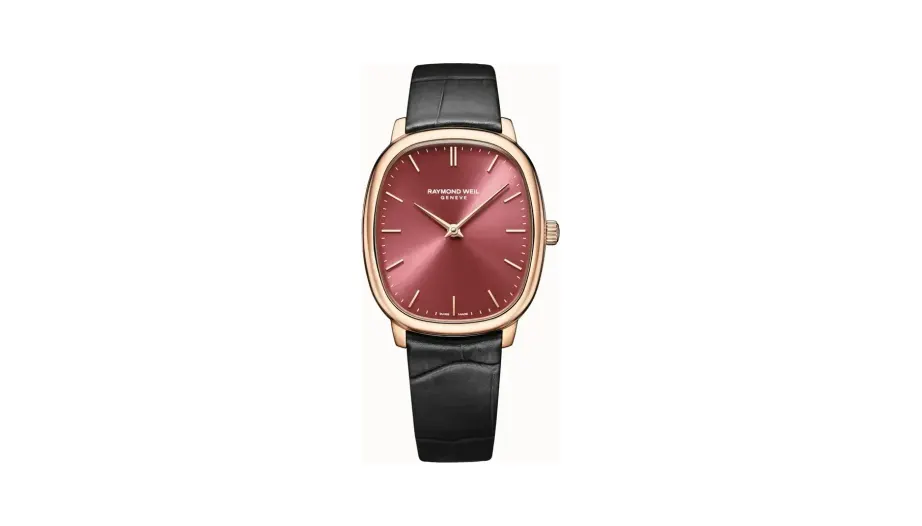 Raymond Weil Toccata Heritage Red Grape Dial Mechanical Watch, 33 x 38 mm