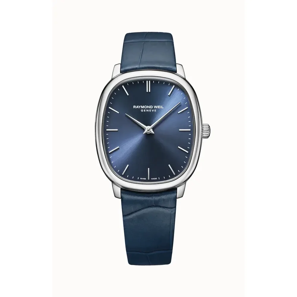 Raymond Weil Toccata Heritage Blue dial Mechanical Watch, 33 x 38 mm