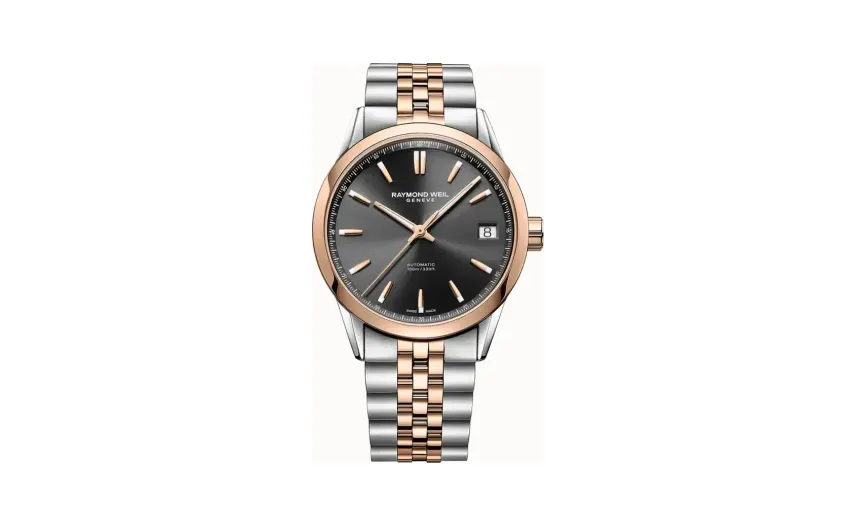 Raymond Weil Freelancer Men's Automatic Classic Two-Tone Black Dial Date Watch, 40 mm