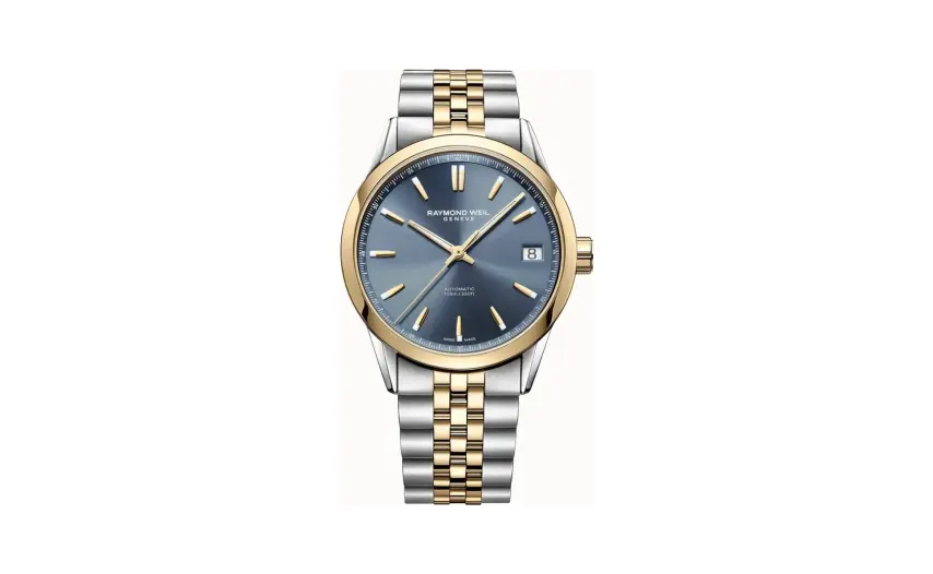 Raymond Weil Freelancer Men's Automatic Classic Two-Tone Blue Dial Date Watch, 40 mm