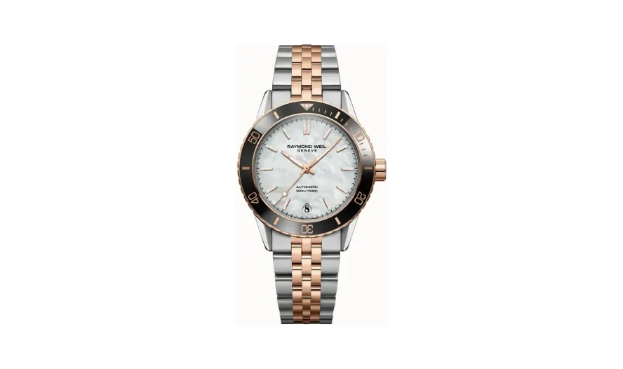 Raymond Weil Freelancer Diver Rose Gold PVD Two-Tone Automatic Watch, 36 mm