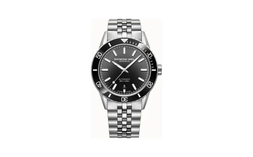Raymond Weil Freelancer Diver Men's Stainless Steel Gradient Black Dial Automatic Watch, 42 mm