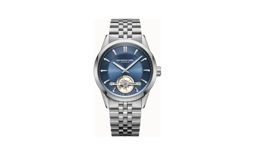 Raymond Weil Freelancer Calibre RW1212 Men's Automatic Blue Steel Watch, 42 mm