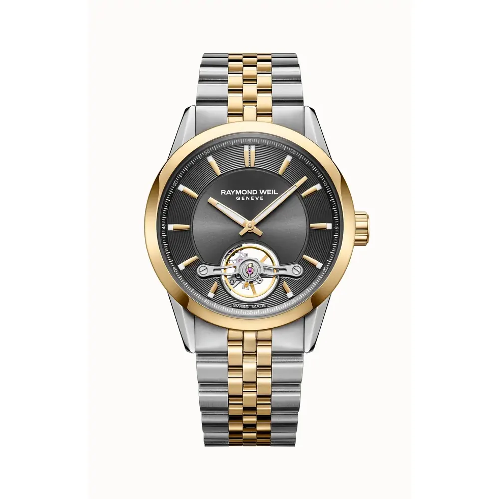 Raymond Weil Freelancer Men's Automatic Grey Dial Two-Tone Bracelet Watch, 42 mm