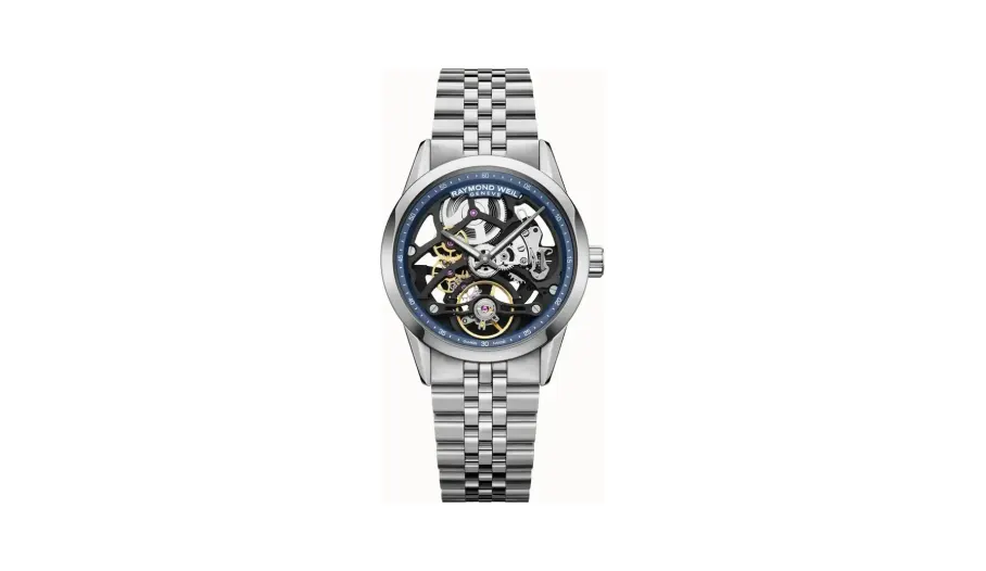 Raymond Weil Freelancer Calibre RW1212 Skeleton Automatic Watch, 38 mm