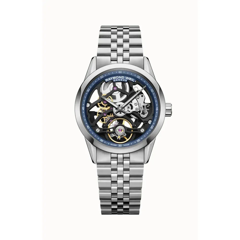 Raymond Weil Freelancer Calibre RW1212 Skeleton Automatic Watch, 38 mm