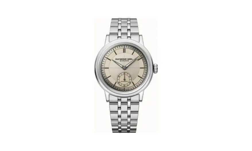 Raymond Weil Millesime Men's Automatic Small Seconds Champagne Dial Bracelet Watch, 39mm