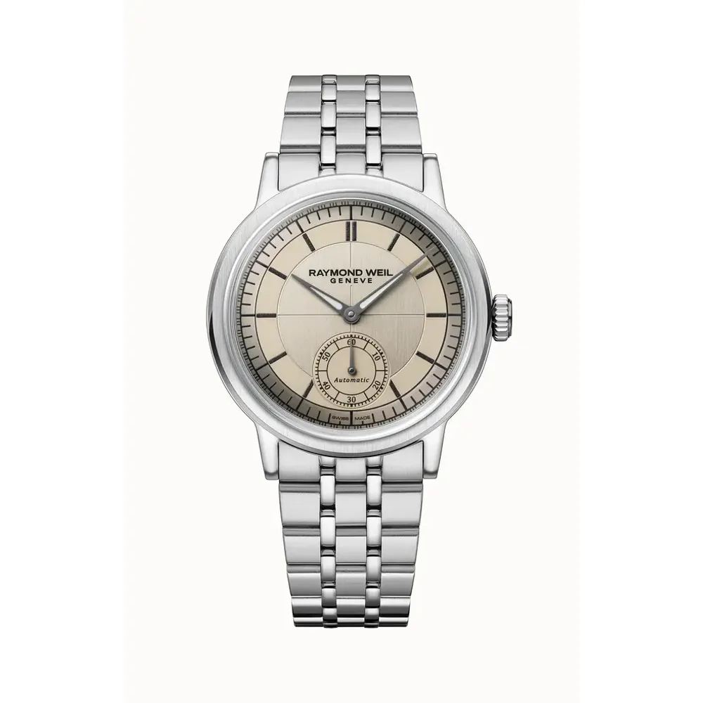 Raymond Weil Millesime Men's Automatic Small Seconds Champagne Dial Bracelet Watch, 39mm