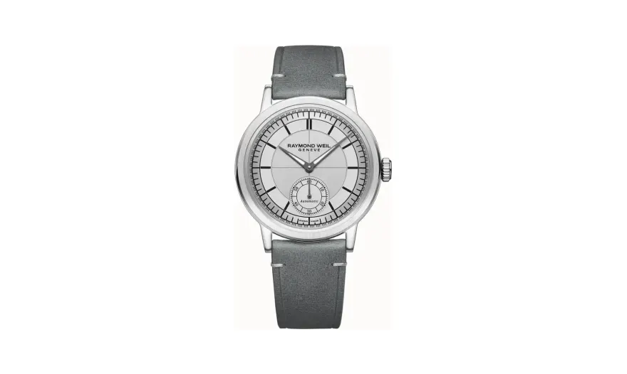 Raymond Weil Millesime Men's Automatic Small Seconds Watch, 39 mm, 39 mm, silver dial