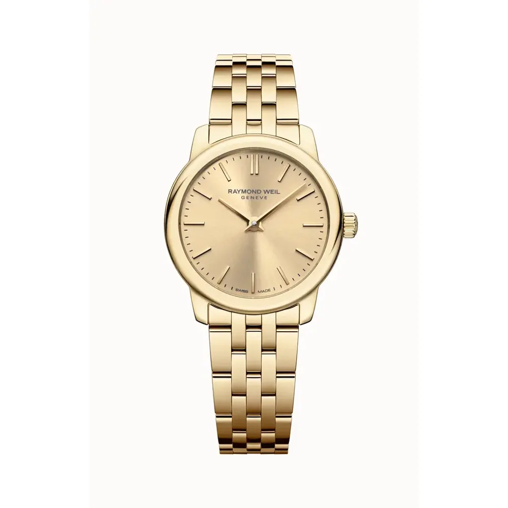 Raymond Weil Toccata Ladies Classic Gold Dial Quartz Watch, 24 mm