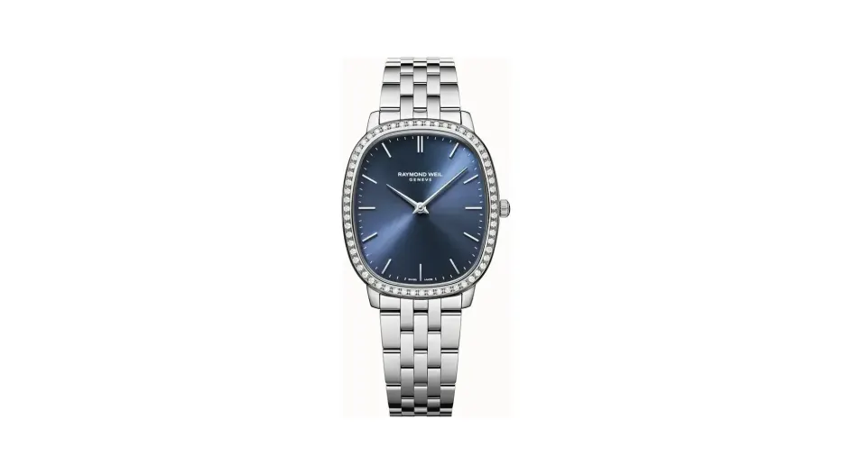 Raymond Weil Toccata Heritage Blue Dial Quartz Diamonds Bracelet Watch, 31 x 36 mm