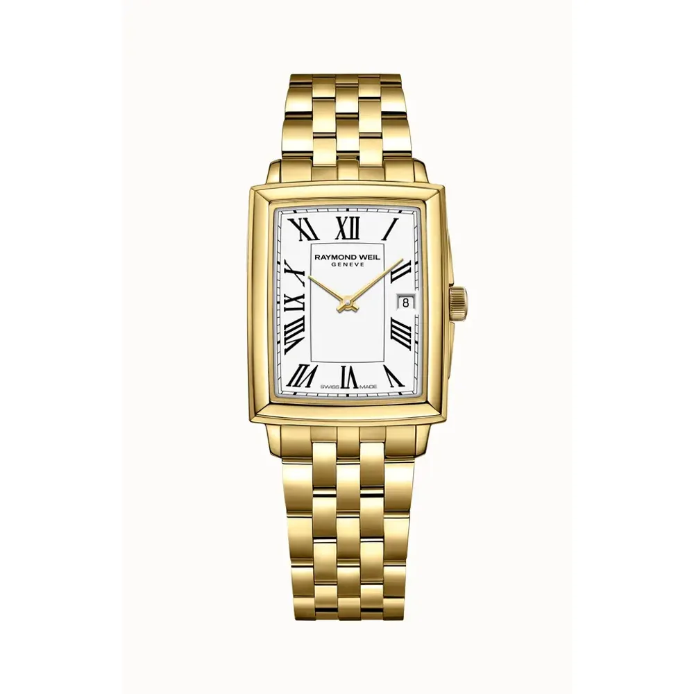 Raymond Weil Toccata Ladies Gold Quartz Watch, 22 x 28 mm