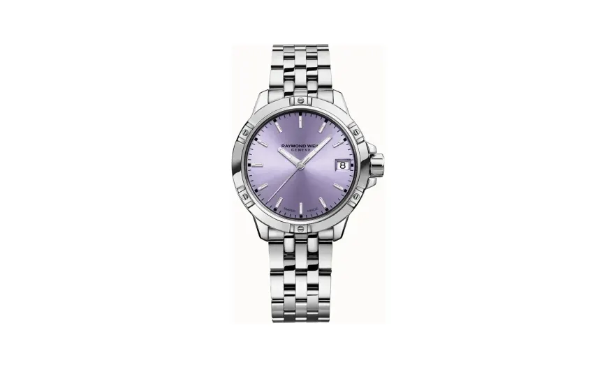 Raymond Weil Tango Classic Ladies Quartz Lavender Dial Steel Date Watch, 30 mm